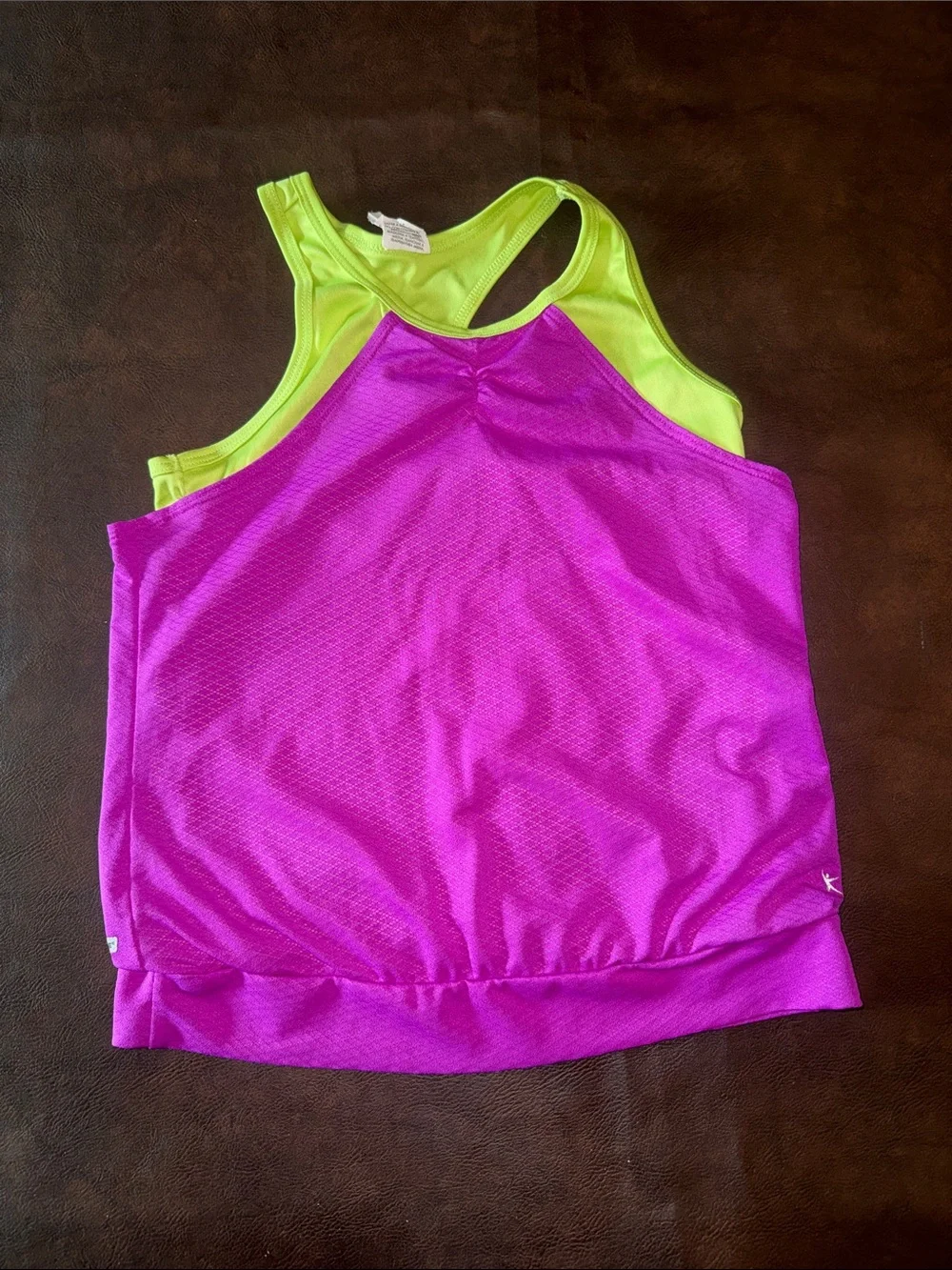 Kids Sequin Dance Skirt and Layered Tops Set - Teal, Pink, Purple
